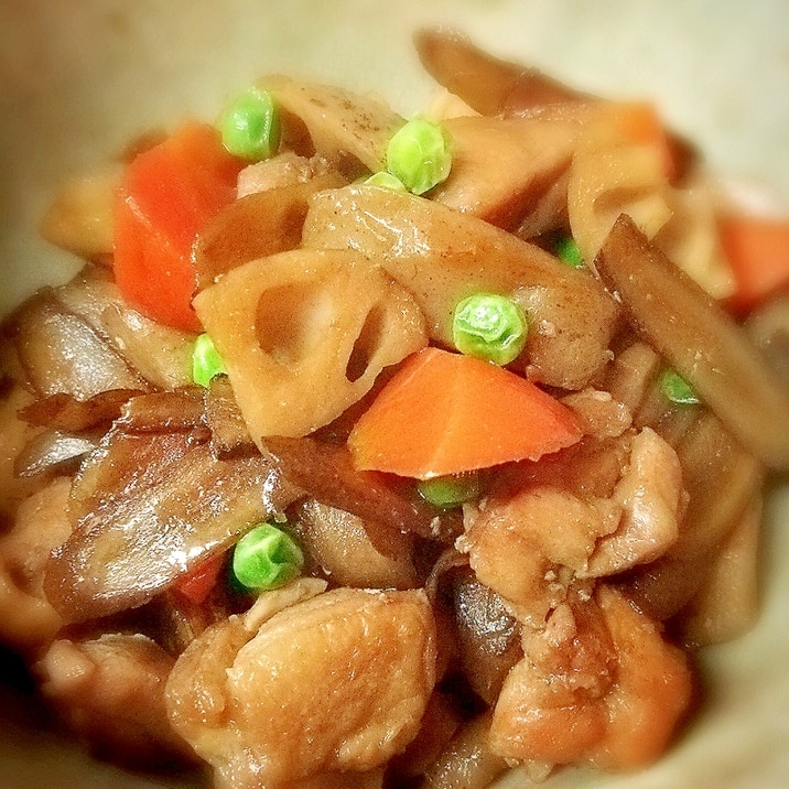 鶏もも肉と根菜のごった煮